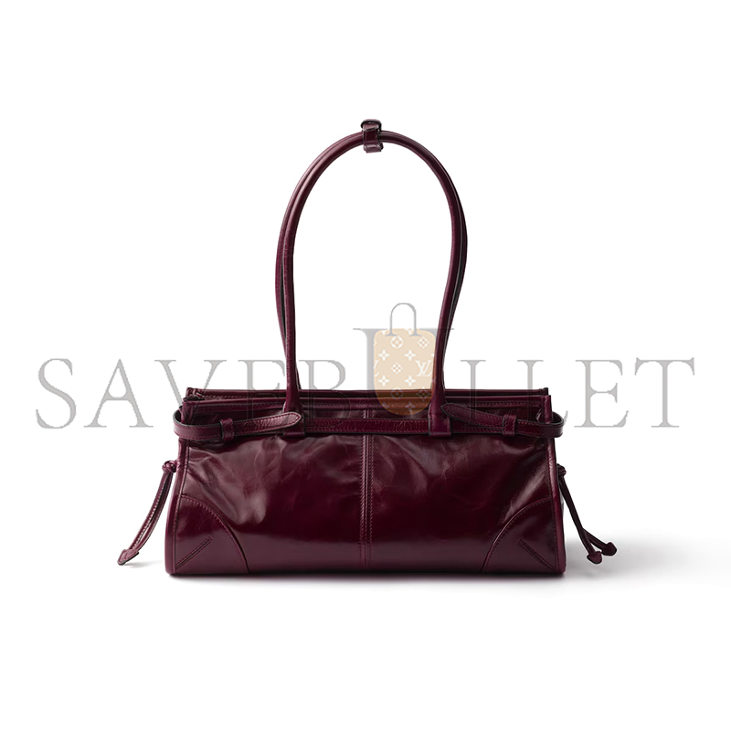 PRADA BONNIE MEDIUM LEATHER HANDBAG 1BA426 (32*15.5*12cm)